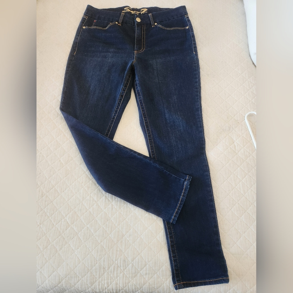 SEVEN7 Women's Dark Blue Jeans